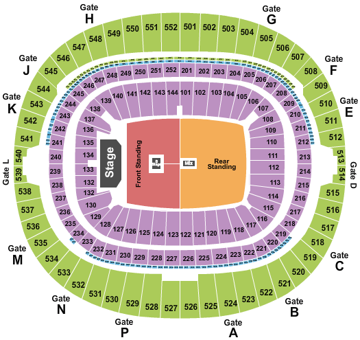 Wembley Stadium My Chemical Romance Seating Chart